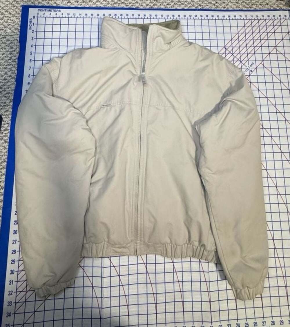 Columbia Sportswear Vintage Khaki Fleece Lined Mens Jacket Size XL